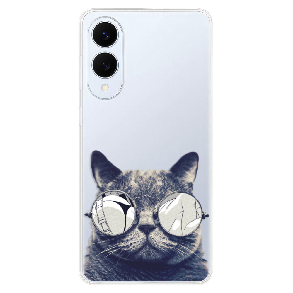 Odolné silikónové puzdro iSaprio - Crazy Cat 01 - Samsung Galaxy S25 Edge