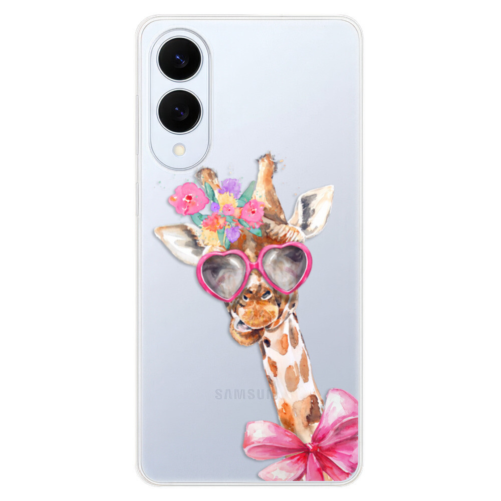 Odolné silikónové puzdro iSaprio - Lady Giraffe - Samsung Galaxy S25 Edge