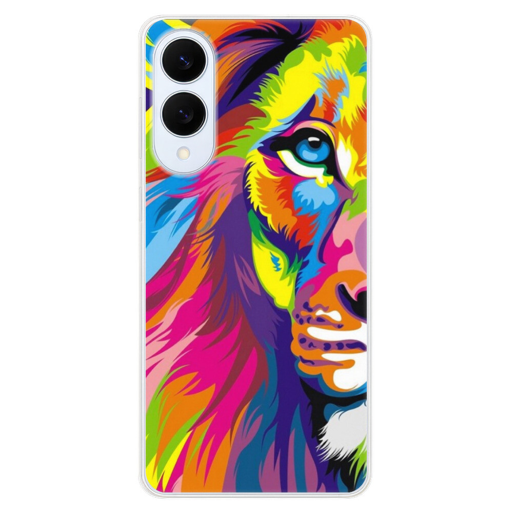 Odolné silikónové puzdro iSaprio - Rainbow Lion - Samsung Galaxy S25 Edge