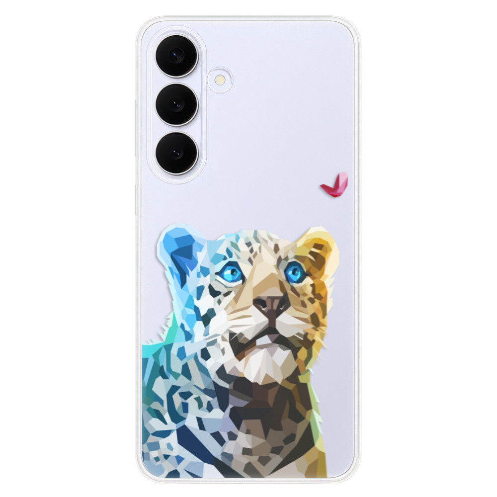 Odolné silikónové puzdro iSaprio - Leopard With Butterfly - Samsung Galaxy S25 FE
