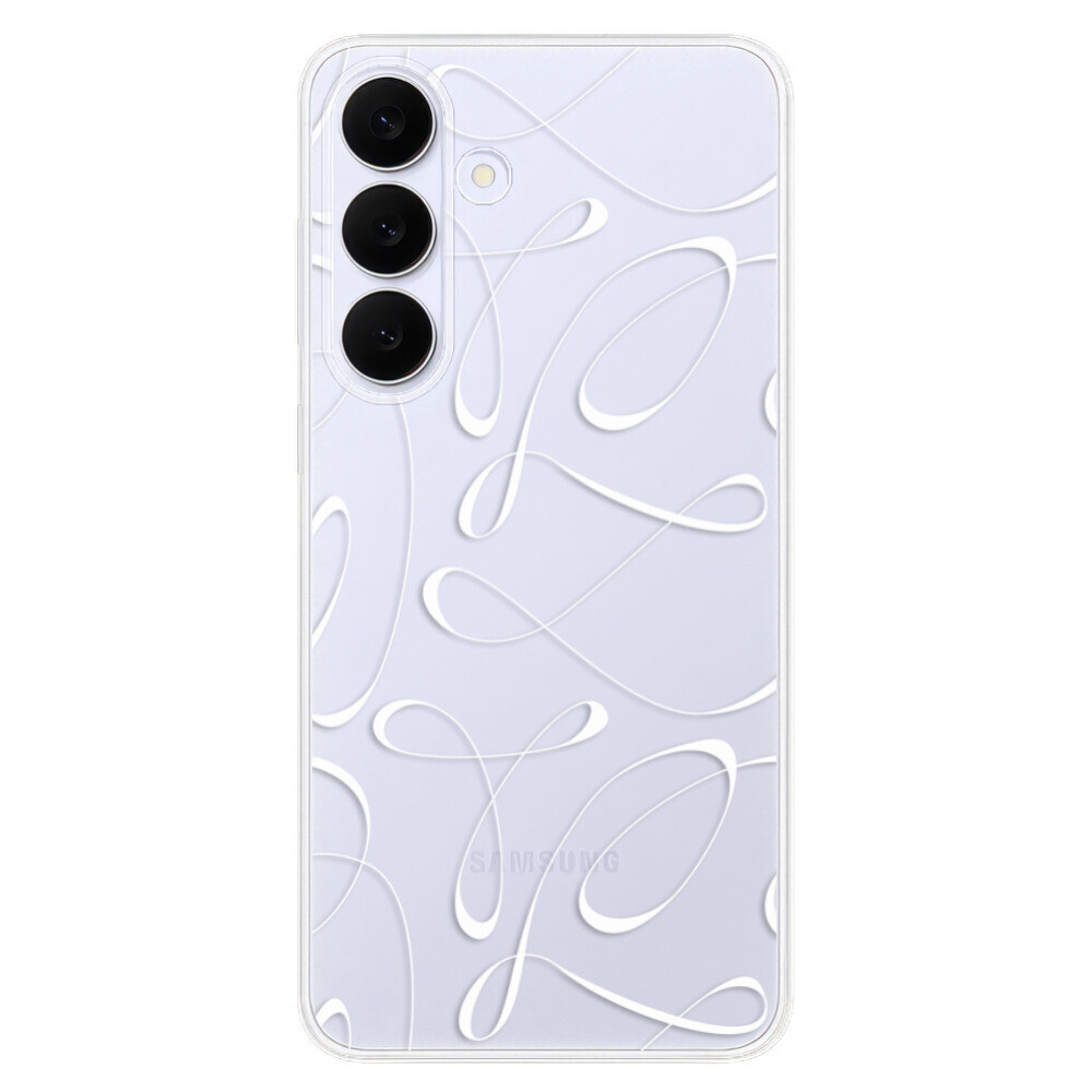 Odolné silikónové puzdro iSaprio - Fancy - white - Samsung Galaxy S25 FE