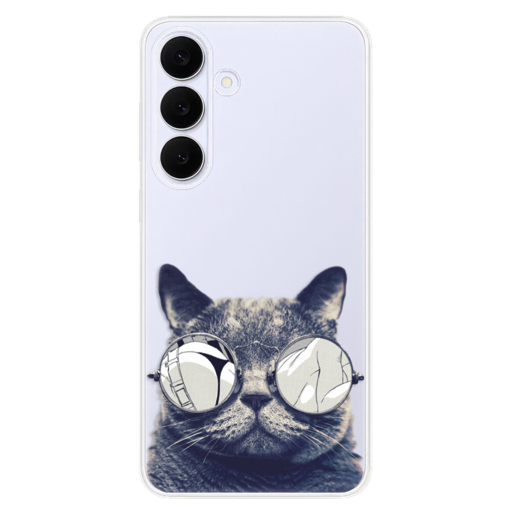Odolné silikónové puzdro iSaprio - Crazy Cat 01 - Samsung Galaxy S25 FE