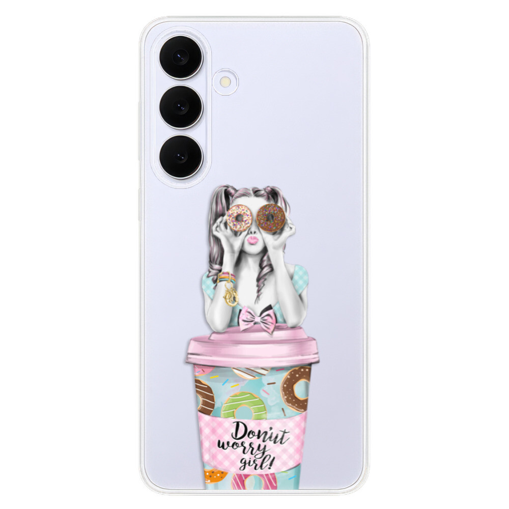 Odolné silikónové puzdro iSaprio - Donut Worry - Samsung Galaxy S25 FE