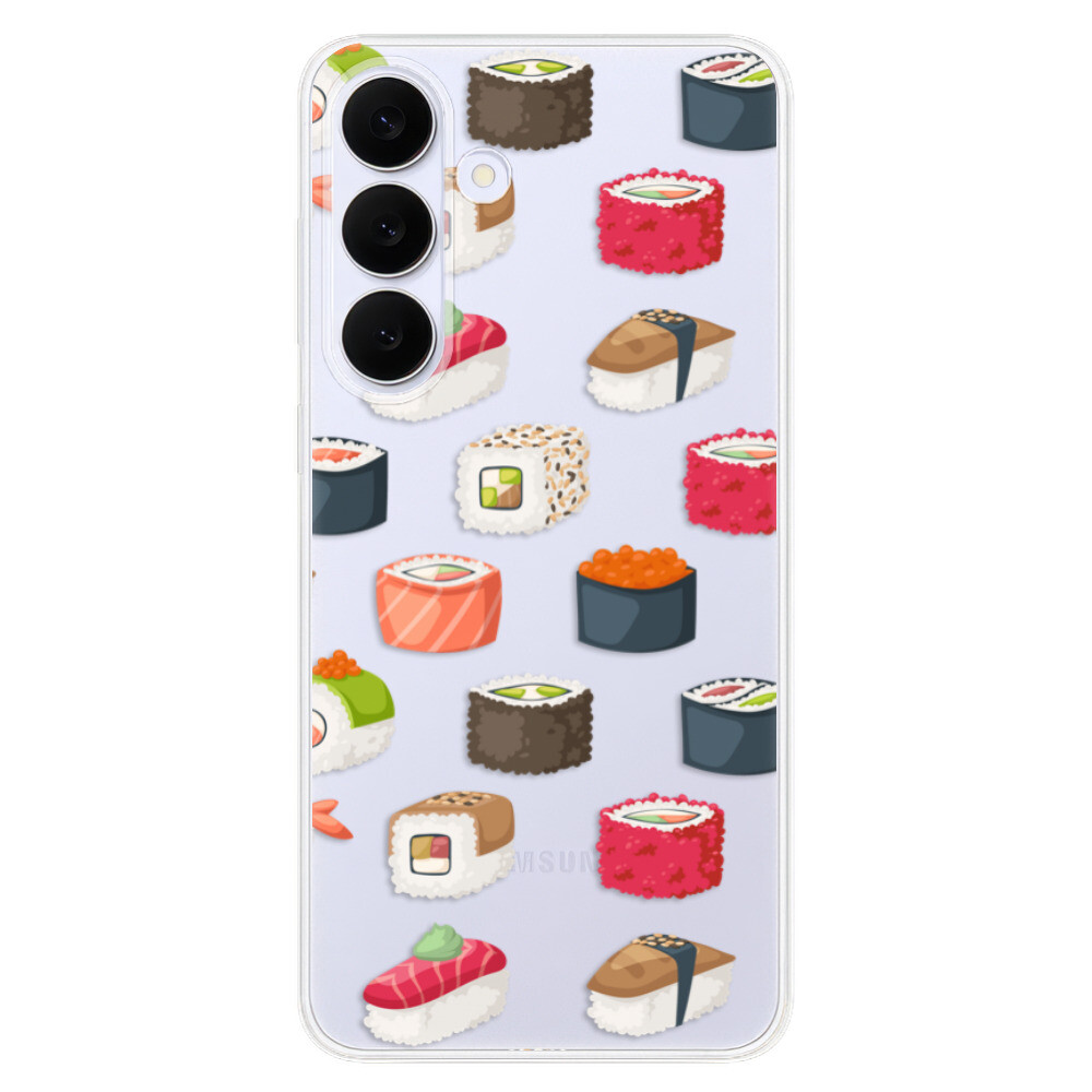 Odolné silikónové puzdro iSaprio - Sushi Pattern - Samsung Galaxy S25 FE