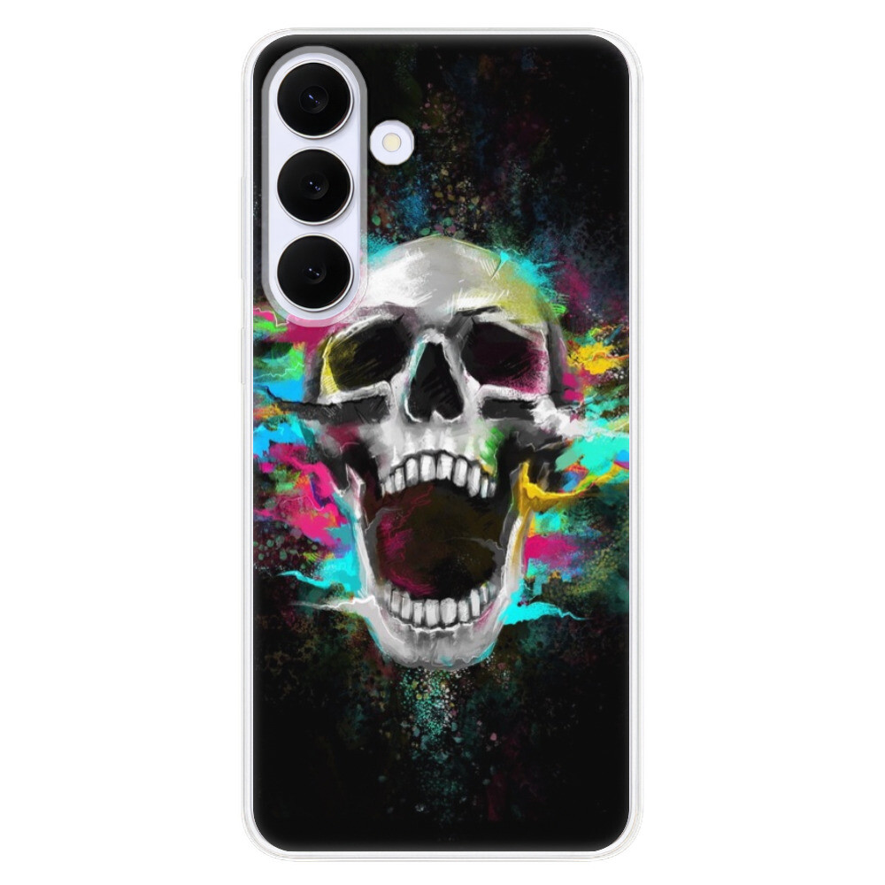 Odolné silikónové puzdro iSaprio - Skull in Colors - Samsung Galaxy S25 FE