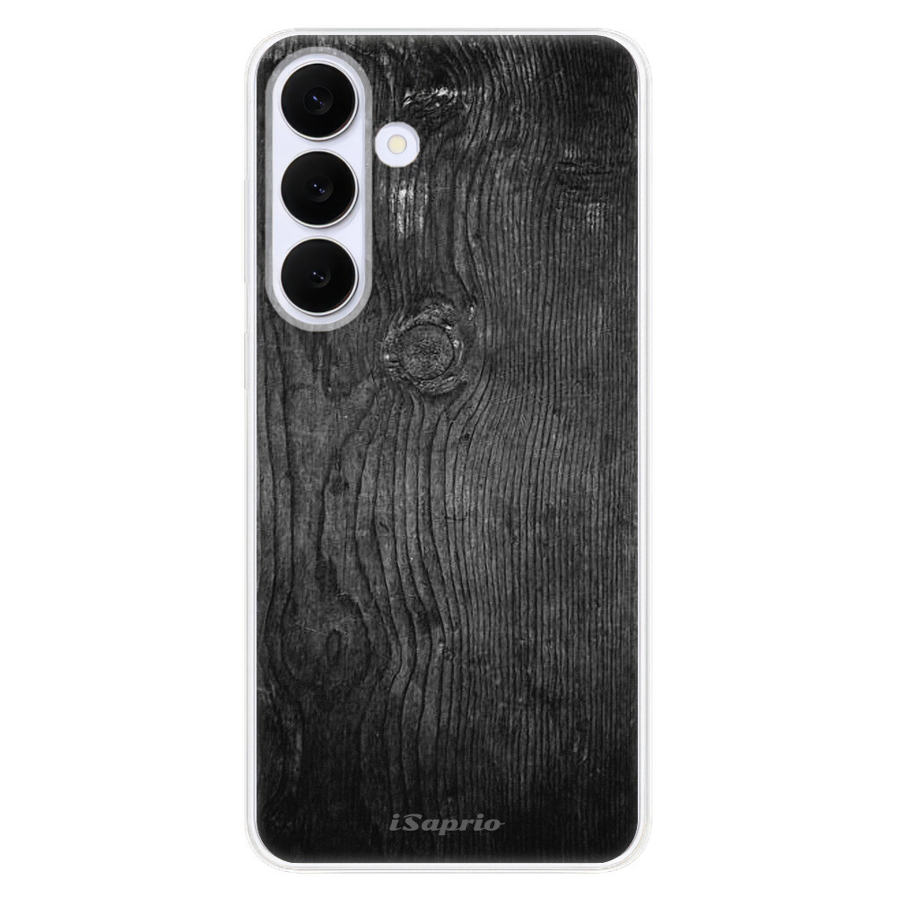 Odolné silikónové puzdro iSaprio - Black Wood 13 - Samsung Galaxy S25 FE