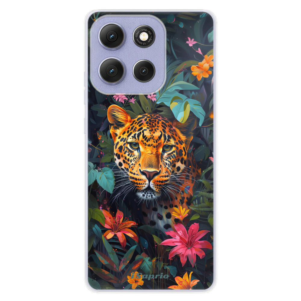 Odolné silikónové puzdro iSaprio - Flower Jaguar - Motorola Moto G86 5G
