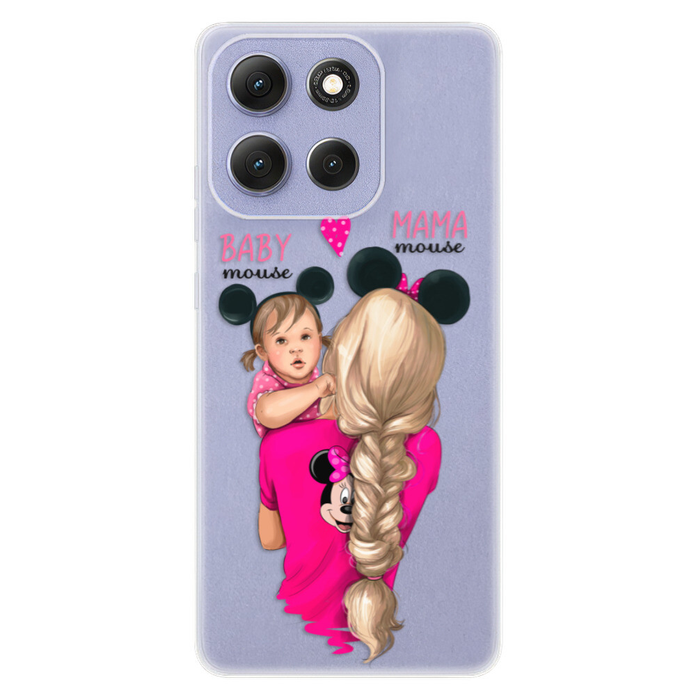 Odolné silikónové puzdro iSaprio - Mama Mouse Blond and Girl - Motorola Moto G86 5G