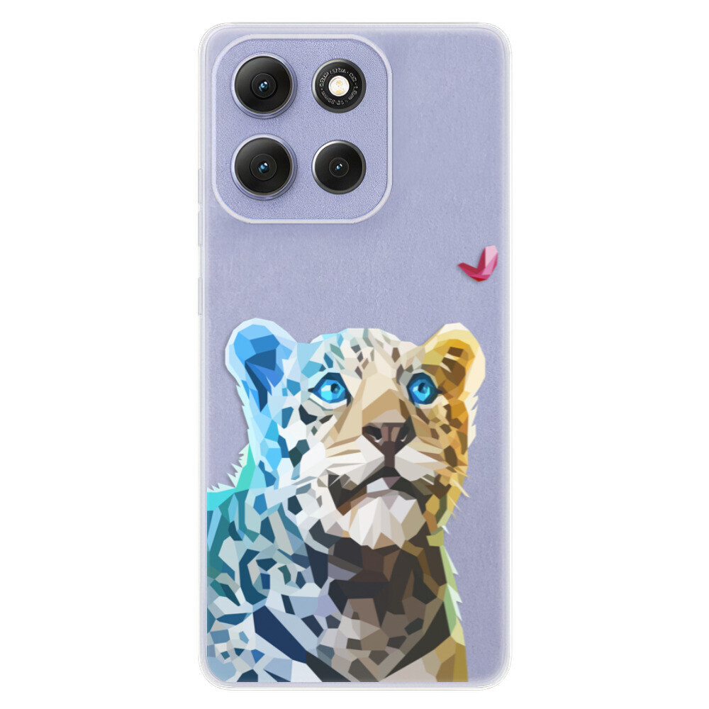 Odolné silikónové puzdro iSaprio - Leopard With Butterfly - Motorola Moto G86 5G