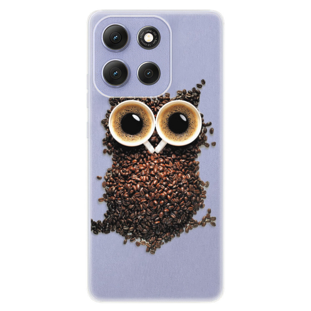 Odolné silikónové puzdro iSaprio - Owl And Coffee - Motorola Moto G86 5G