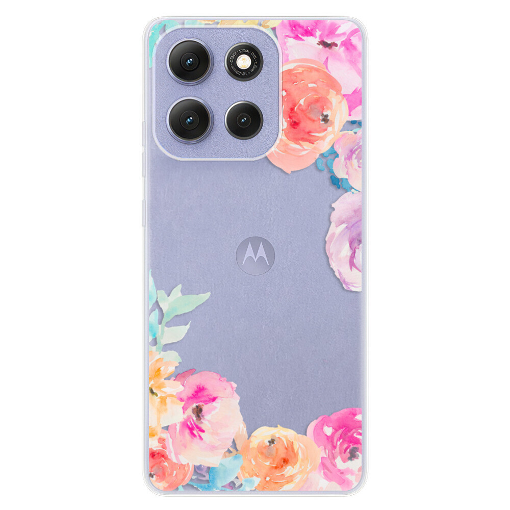 Odolné silikónové puzdro iSaprio - Flower Brush - Motorola Moto G86 5G