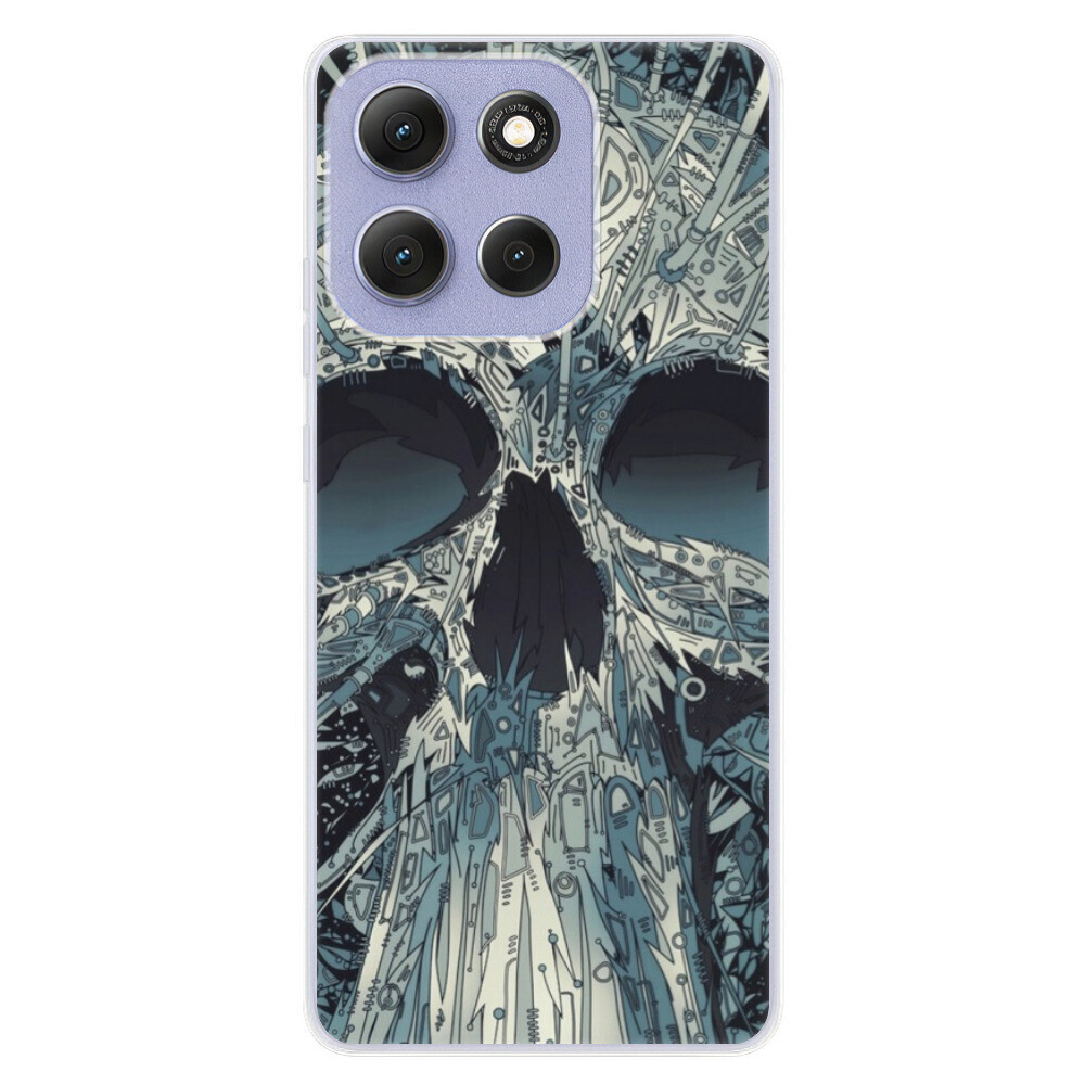 Odolné silikónové puzdro iSaprio - Abstract Skull - Motorola Moto G86 5G
