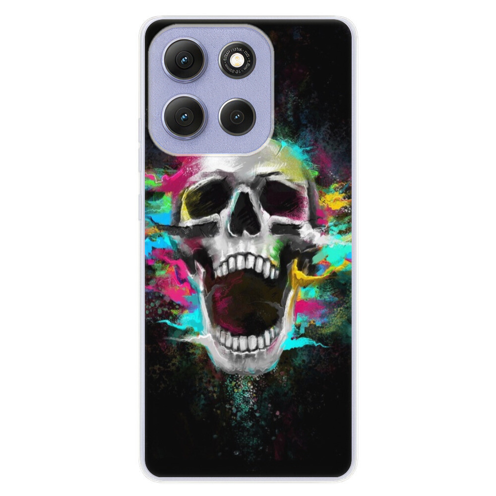Odolné silikónové puzdro iSaprio - Skull in Colors - Motorola Moto G86 5G