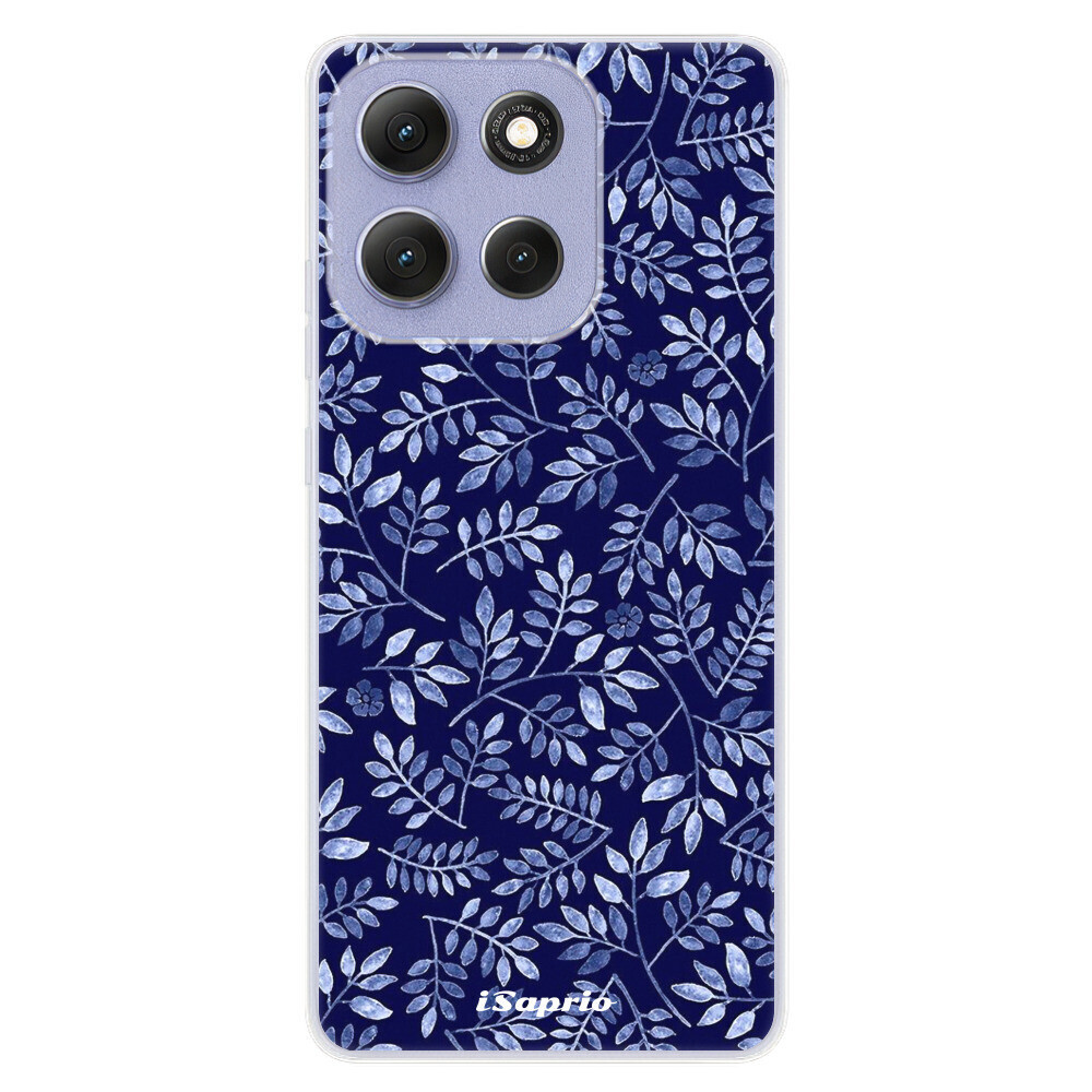 Odolné silikónové puzdro iSaprio - Blue Leaves 05 - Motorola Moto G86 5G