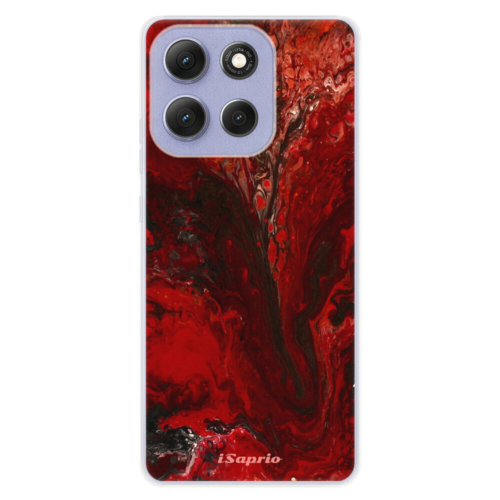 Odolné silikónové puzdro iSaprio - RedMarble 17 - Motorola Moto G86 5G