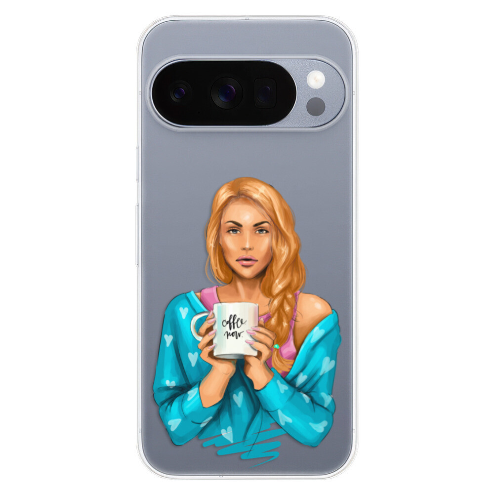 Odolné silikónové puzdro iSaprio - Coffe Now - Redhead - Google Pixel 10 / 10 Pro