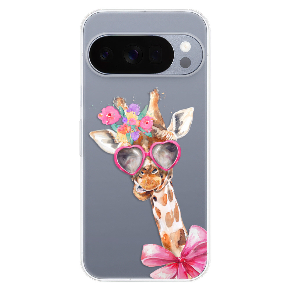 Odolné silikónové puzdro iSaprio - Lady Giraffe - Google Pixel 10 / 10 Pro