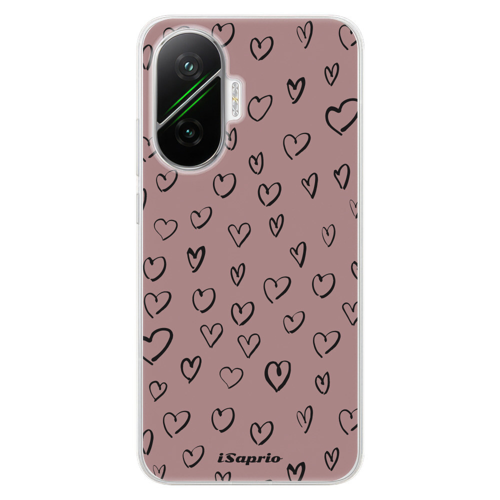 Odolné silikónové puzdro iSaprio - Heart Dark - Poco F7