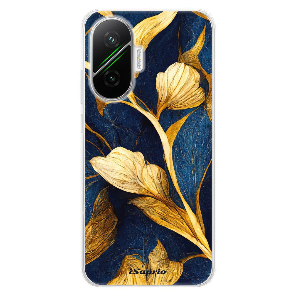 Odolné silikónové puzdro iSaprio - Gold Leaves - Poco F7