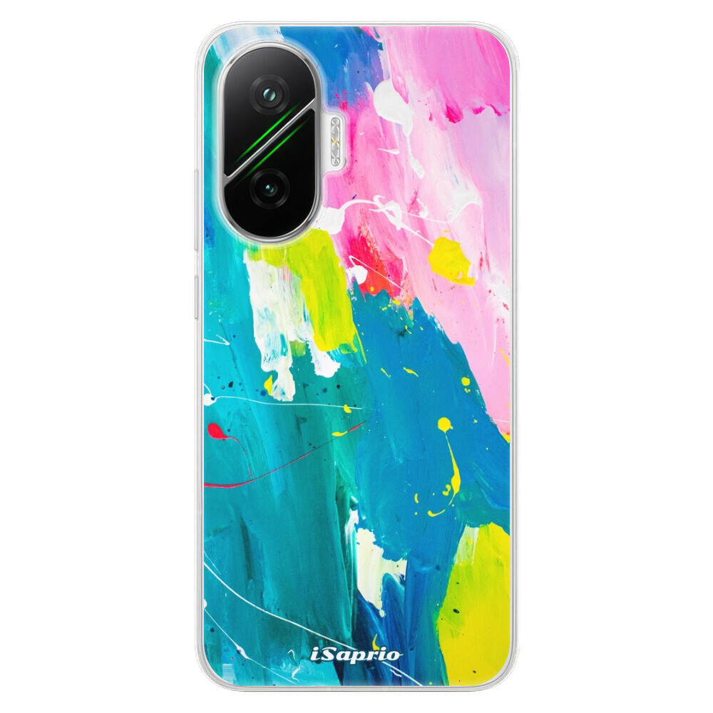Odolné silikónové puzdro iSaprio - Abstract Paint 04 - Poco F7