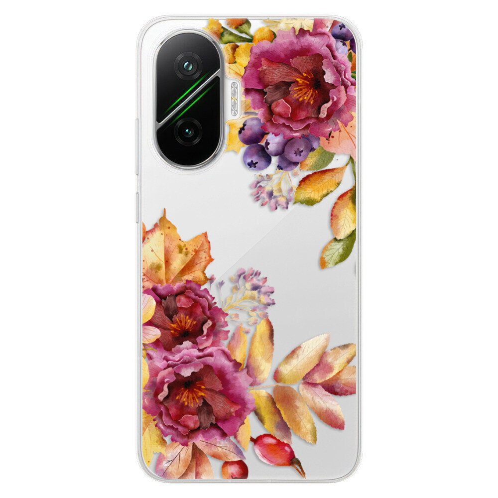 Odolné silikónové puzdro iSaprio - Fall Flowers - Poco F7