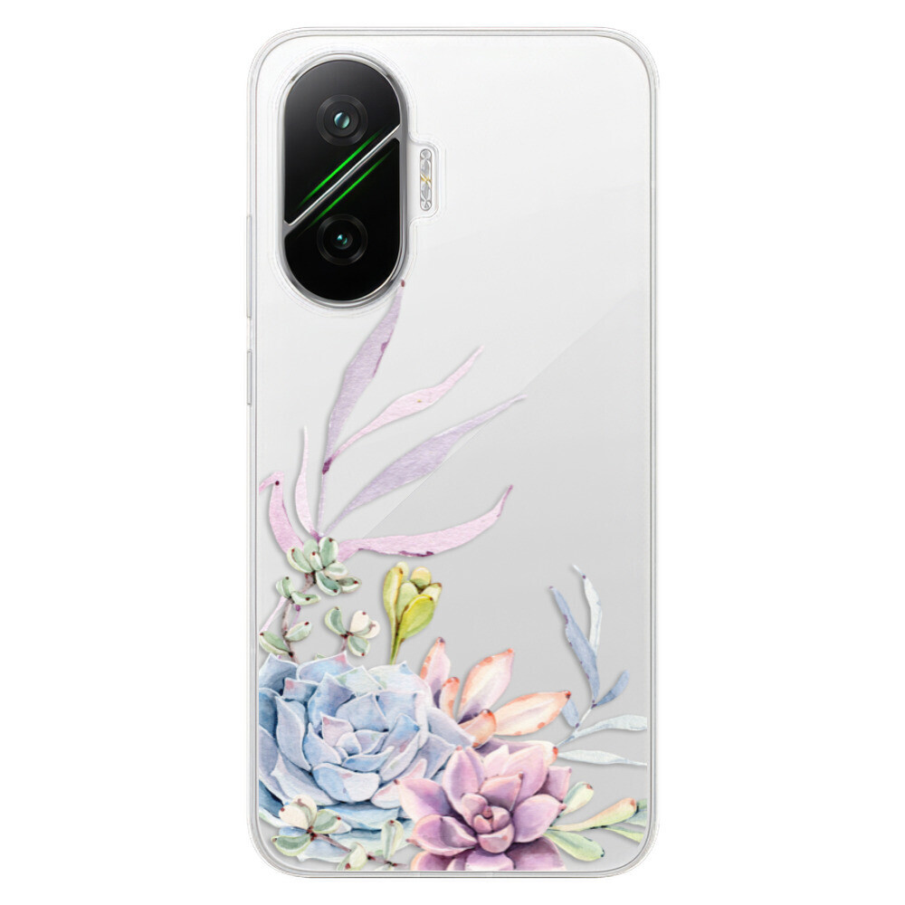 Odolné silikónové puzdro iSaprio - Succulent 01 - Poco F7