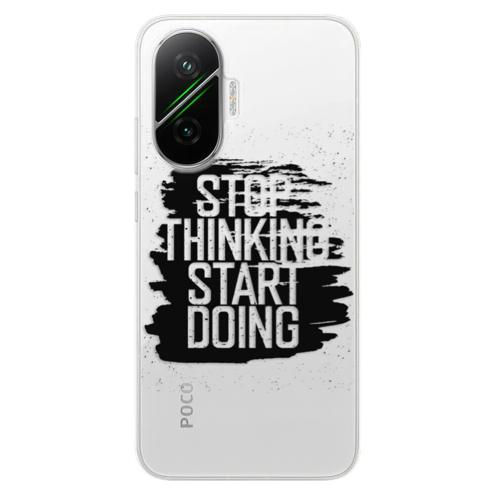 Odolné silikónové puzdro iSaprio - Start Doing - black - Poco F7