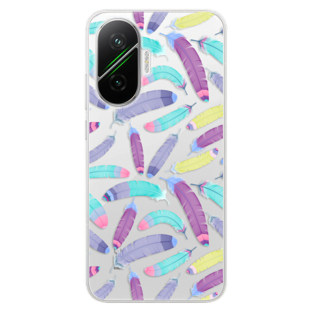 Odolné silikónové puzdro iSaprio - Feather Pattern 01 - Poco F7