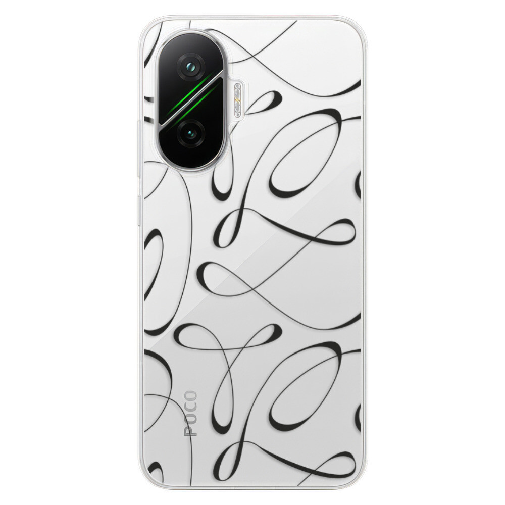 Odolné silikónové puzdro iSaprio - Fancy - black - Poco F7