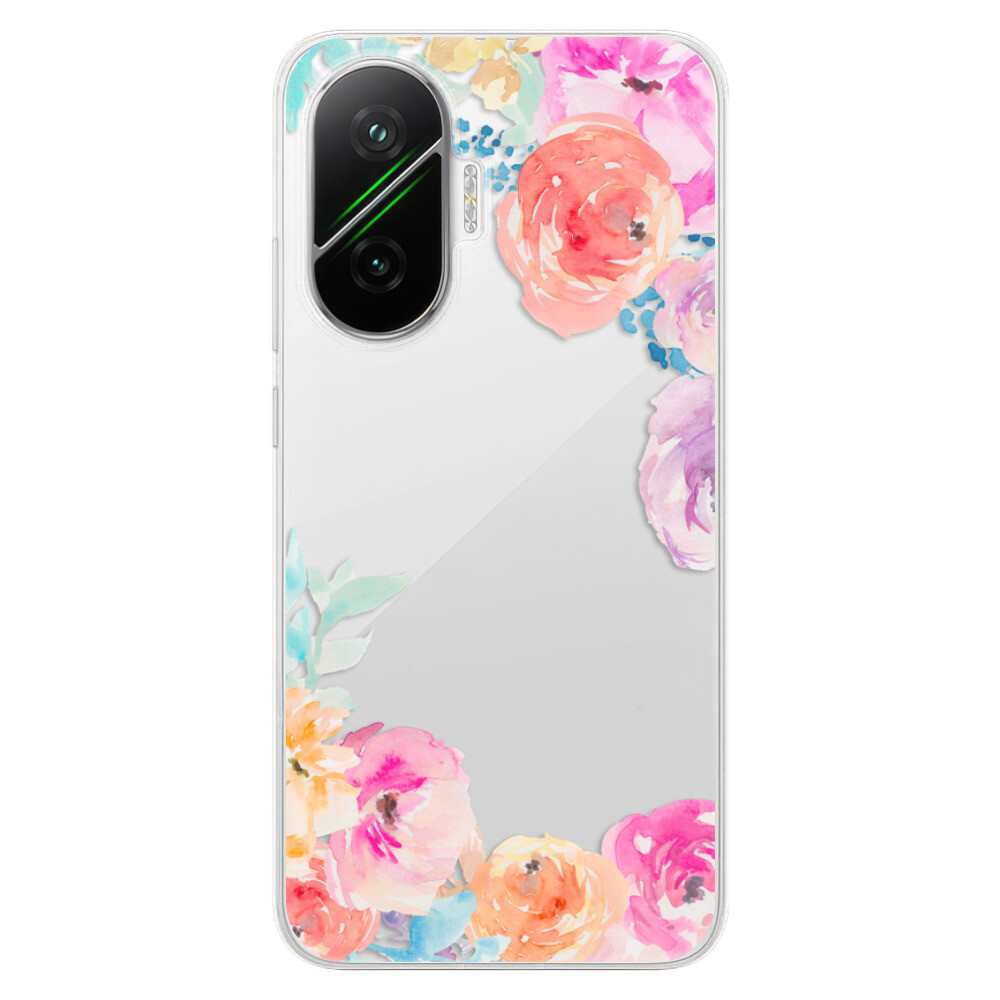 Odolné silikónové puzdro iSaprio - Flower Brush - Poco F7