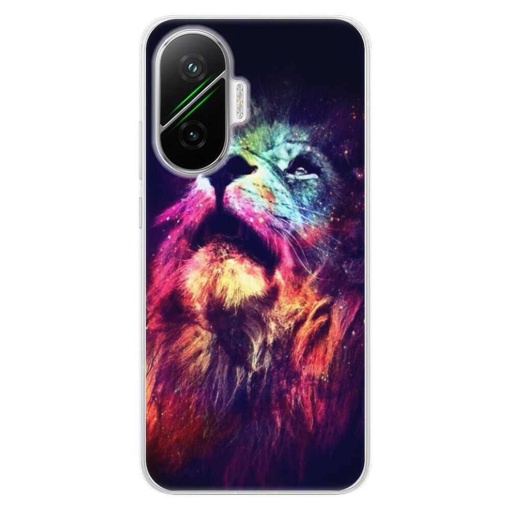 Odolné silikónové puzdro iSaprio - Lion in Colors - Poco F7