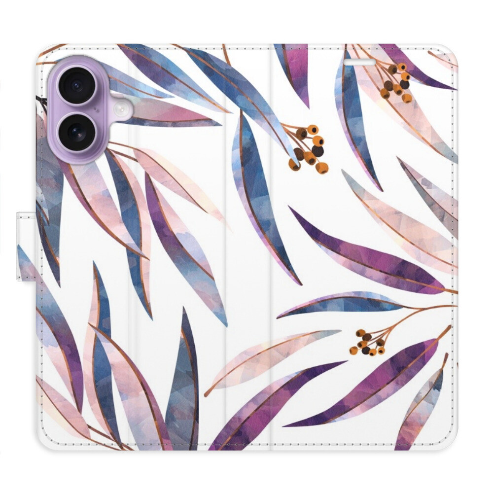 Flipové puzdro iSaprio - Ornamental Leaves - iPhone 17