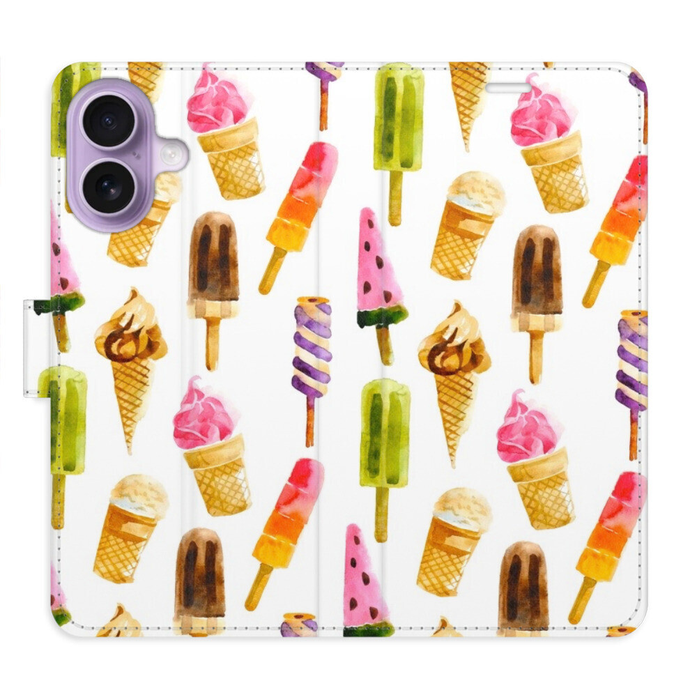 Flipové puzdro iSaprio - Ice Cream Pattern - iPhone 17