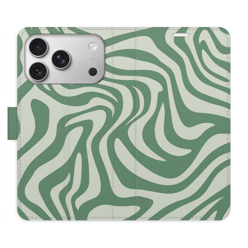 Flipové puzdro iSaprio - Zebra Green 02 - iPhone 17 Pro