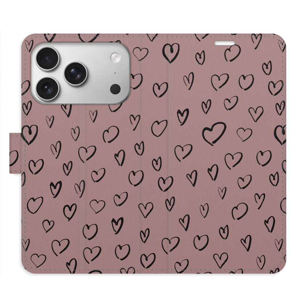 Flipové puzdro iSaprio - Heart Dark 02 - iPhone 17 Pro