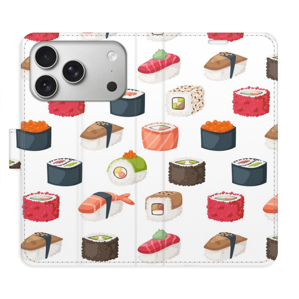 Flipové puzdro iSaprio - Sushi Pattern 02 - iPhone 17 Pro