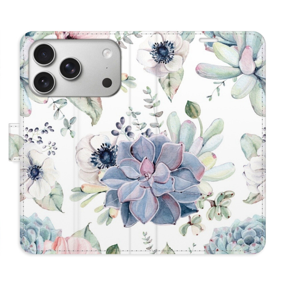 Flipové puzdro iSaprio - Succulents - iPhone 17 Pro
