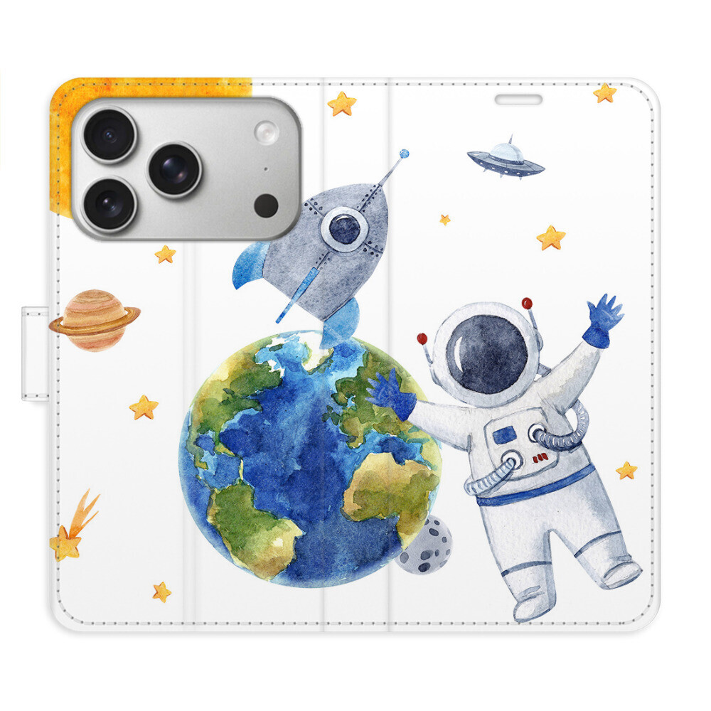 Flipové puzdro iSaprio - Space 06 - iPhone 17 Pro