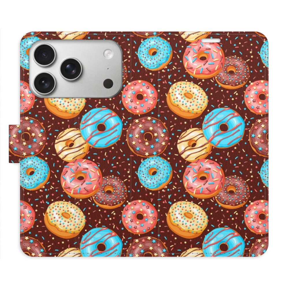 Flipové puzdro iSaprio - Donuts Pattern - iPhone 17 Pro