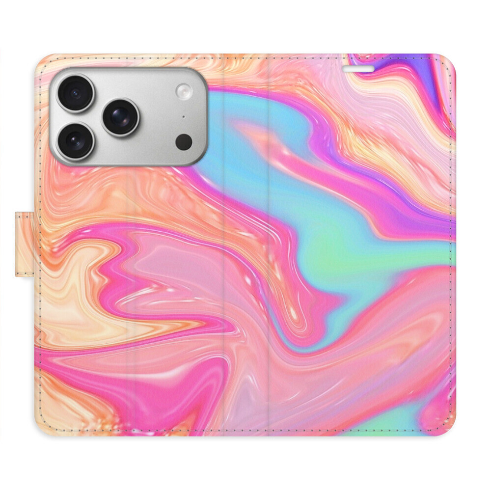 Flipové puzdro iSaprio - Abstract Paint 07 - iPhone 17 Pro