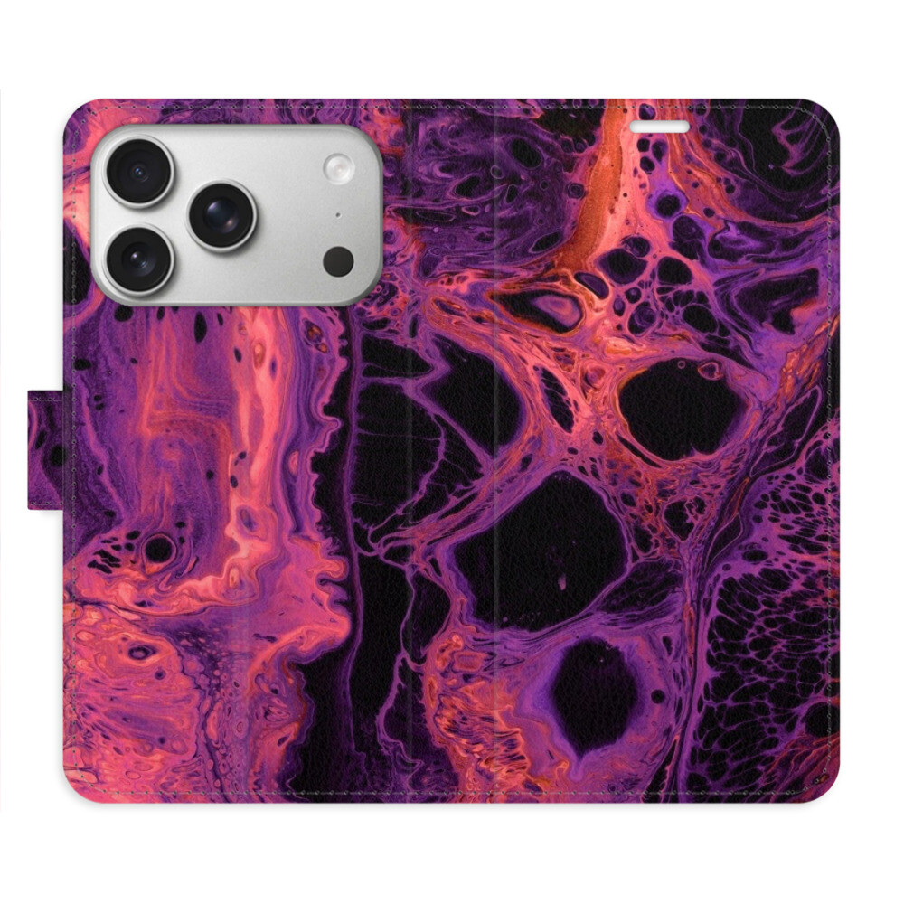 Flipové puzdro iSaprio - Abstract Dark 02 - iPhone 17 Pro