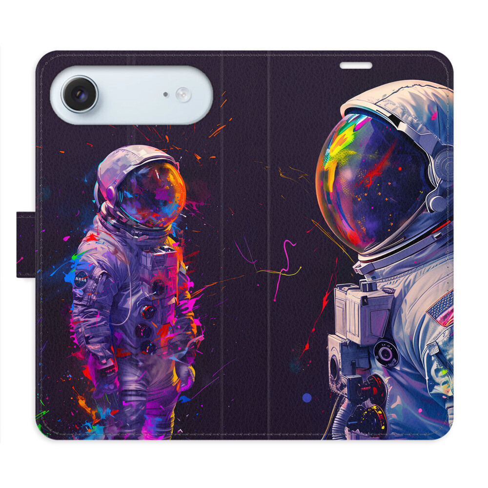 Flipové puzdro iSaprio - Neon Astronaut 02 - iPhone 17 Air