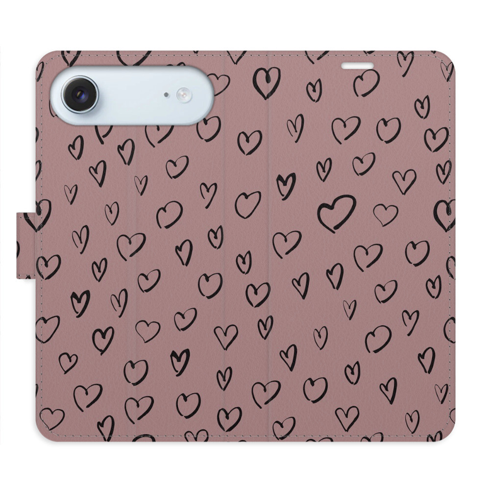 Flipové puzdro iSaprio - Heart Dark 02 - iPhone 17 Air