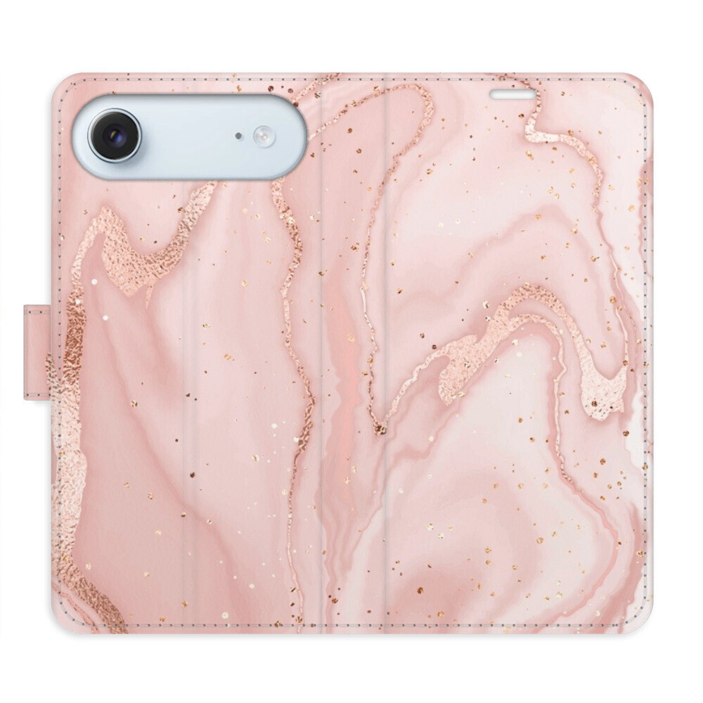 Flipové puzdro iSaprio - RoseGold Marble - iPhone 17 Air