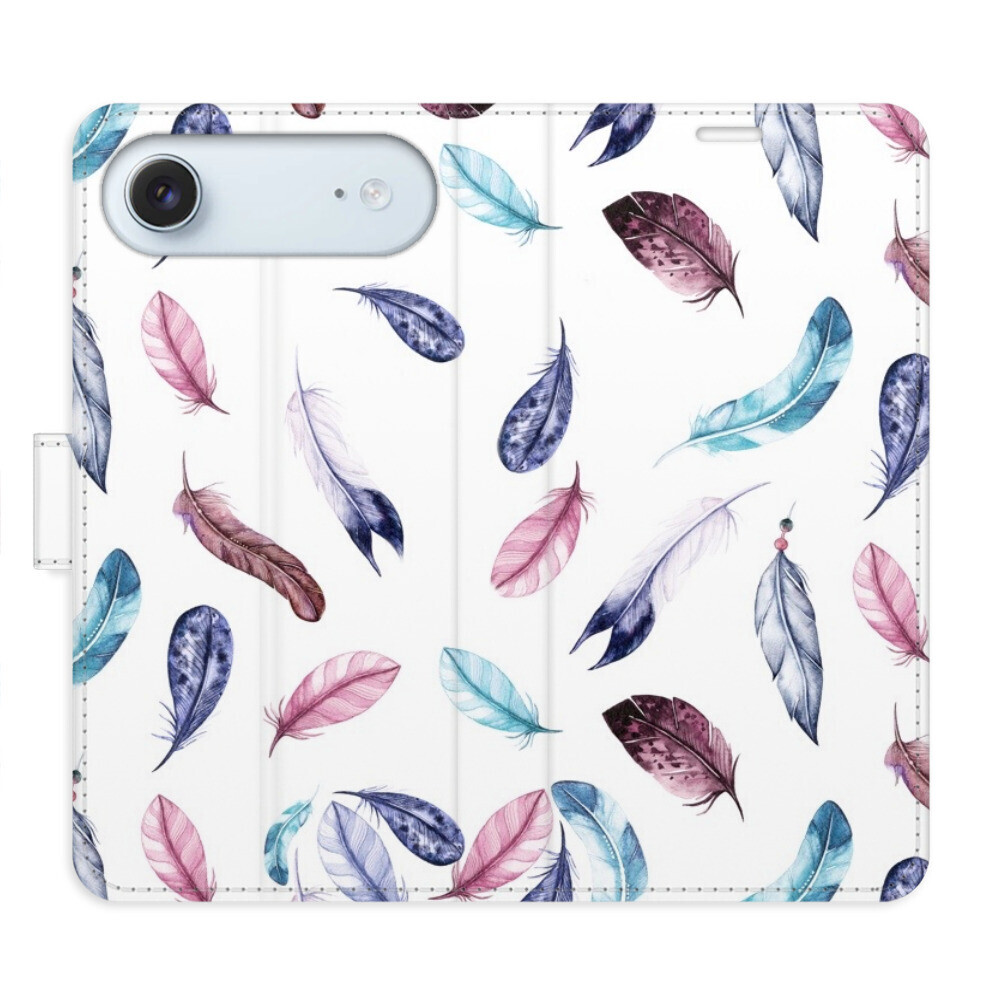 Flipové puzdro iSaprio - Colorful Feathers - iPhone 17 Air