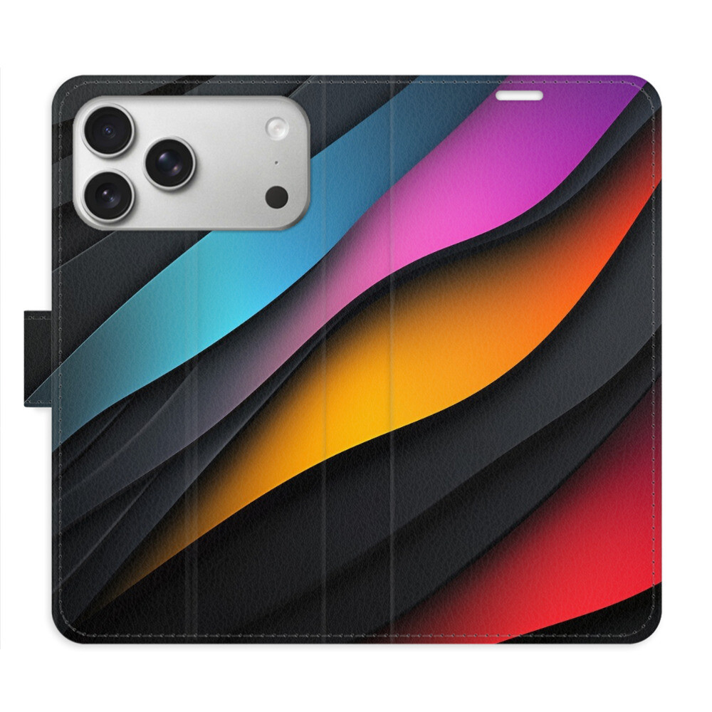 Flipové puzdro iSaprio - Color Waves - iPhone 17 Pro Max