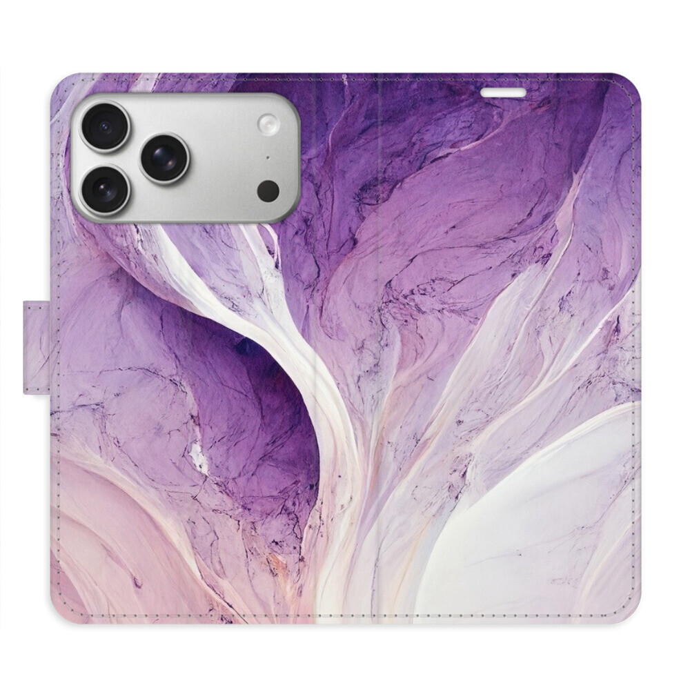 Flipové puzdro iSaprio - Purple Paint - iPhone 17 Pro Max