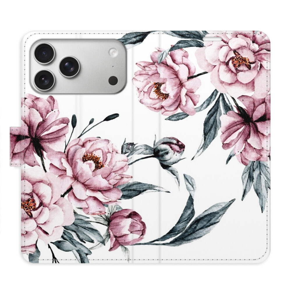 Flipové puzdro iSaprio - Pink Flowers - iPhone 17 Pro Max