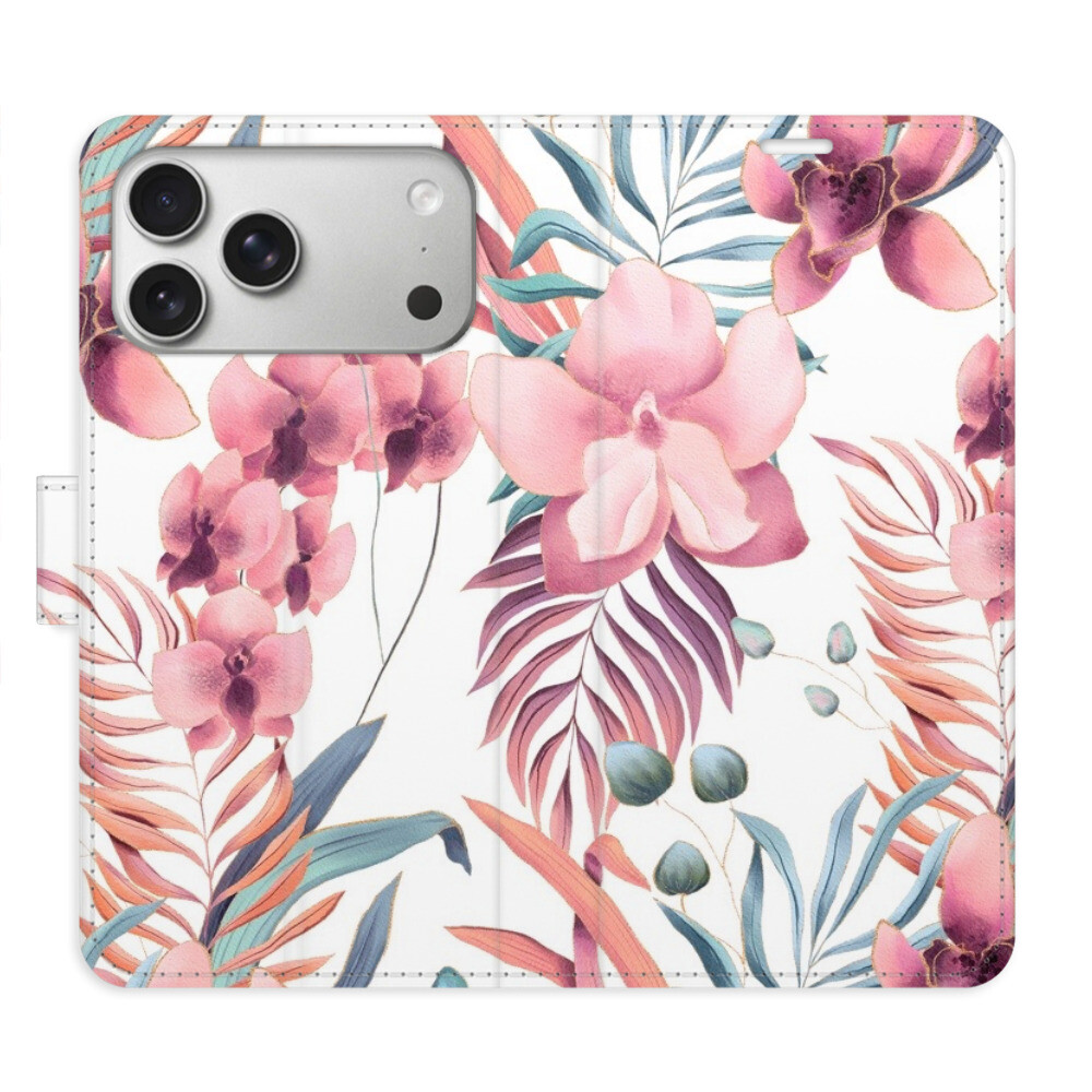 Flipové puzdro iSaprio - Pink Flowers 02 - iPhone 17 Pro Max