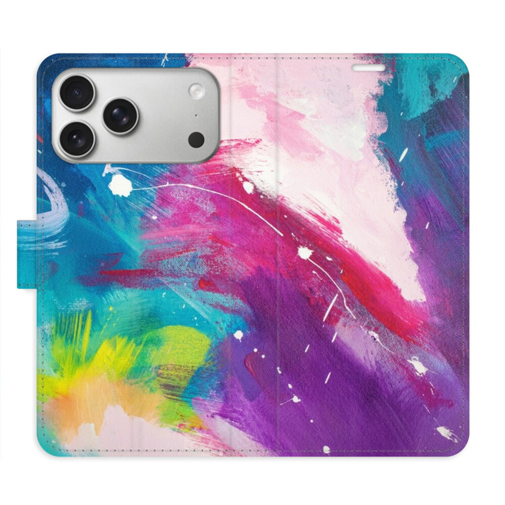 Flipové puzdro iSaprio - Abstract Paint 05 - iPhone 17 Pro Max